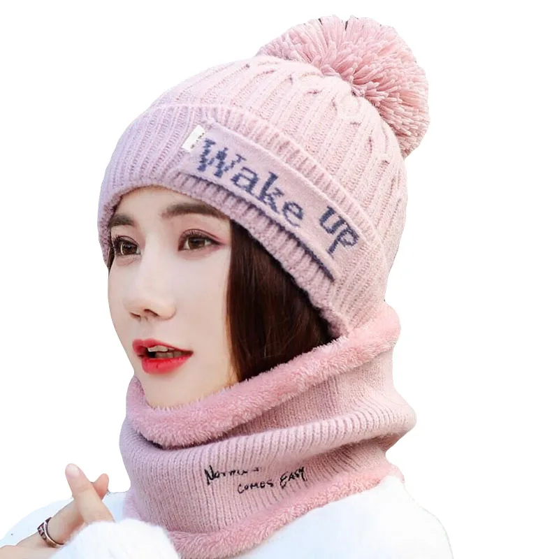 Брендовые зимние вязаные шапки Женская Толстая теплая шапка куполообразная