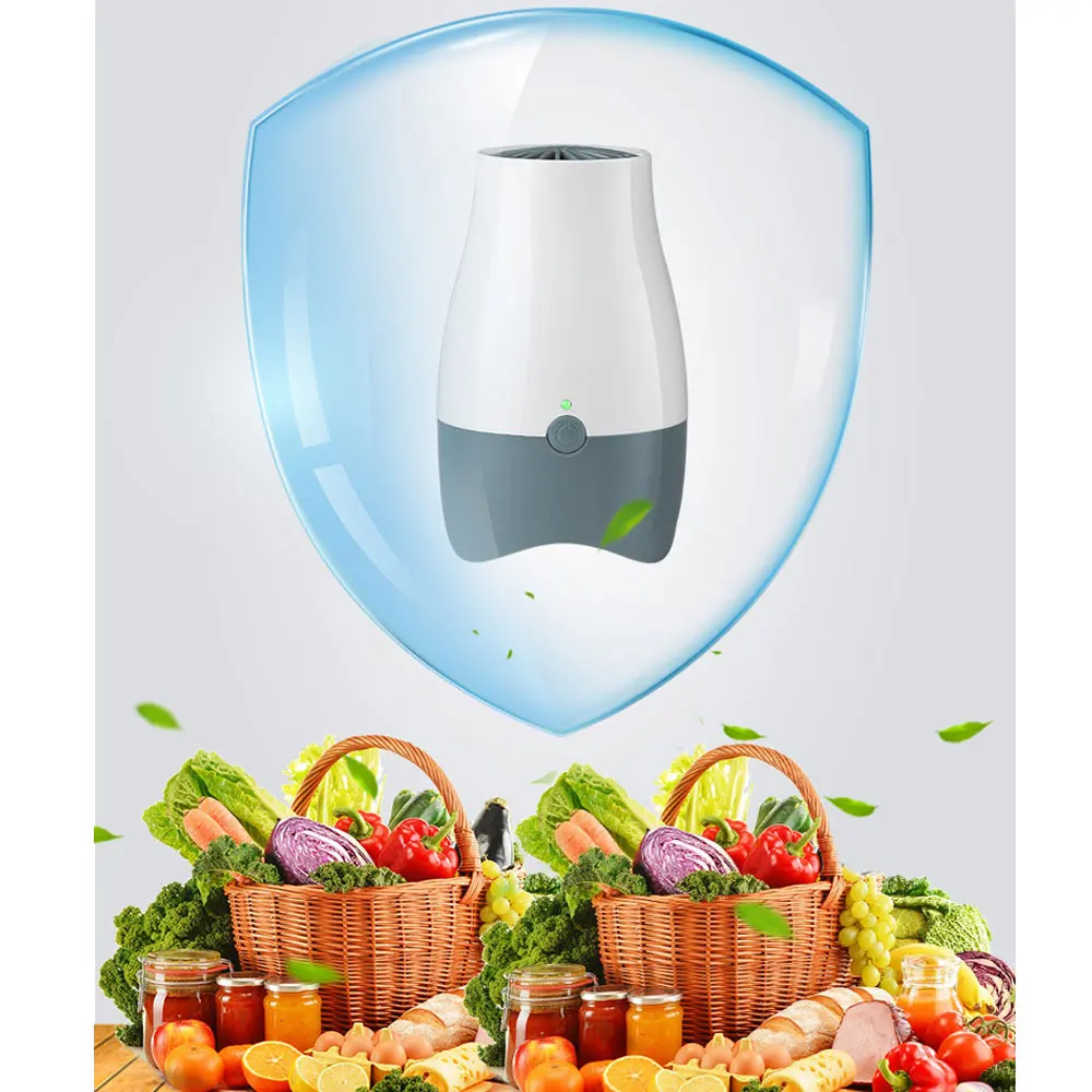 

Mini Ozone fridge Air Purifier O3 Generator Deodorizer USB Rechargeable fridge Purifier Portable air Small Space Clear Odor