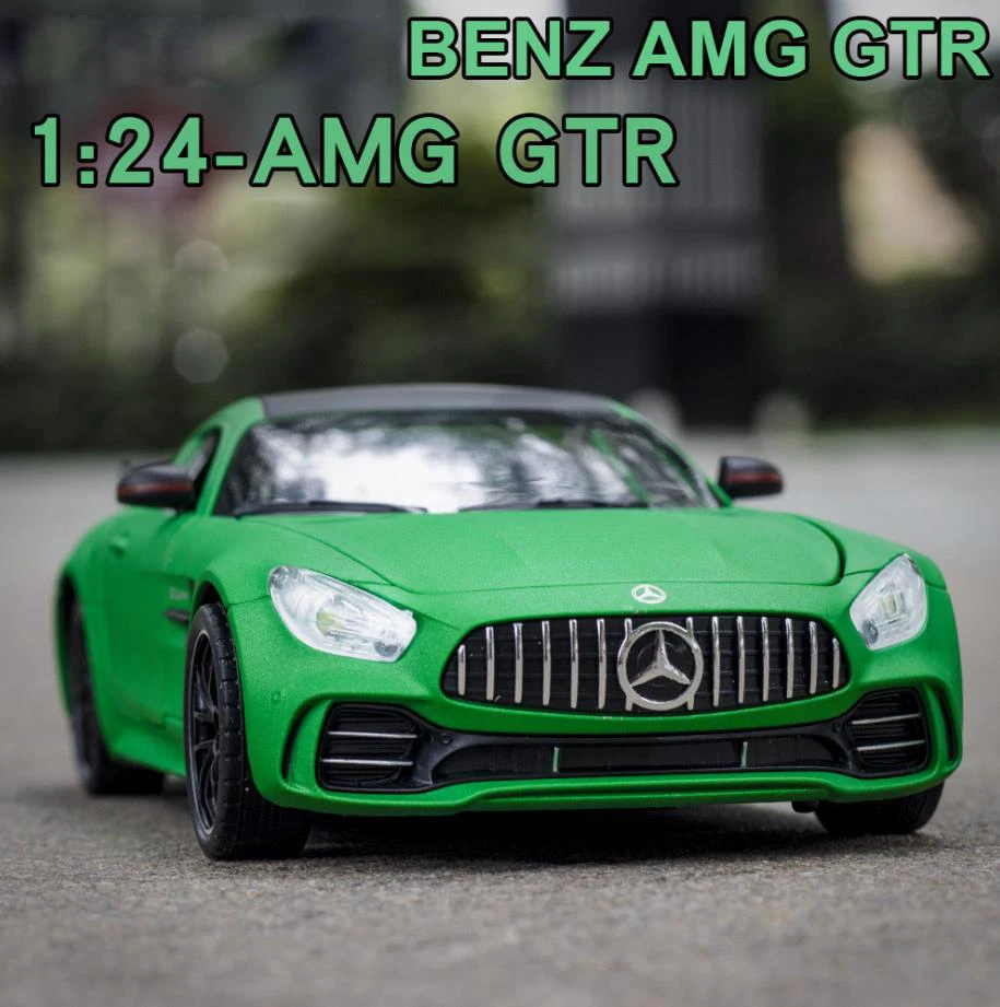 Моделирование Горячие 1:24 Масштаб колеса автомобиля benz AMG-GTR Металлическая Модель