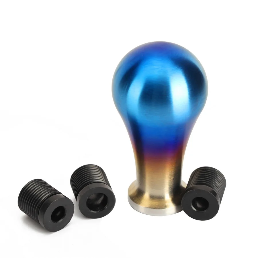 Синяя алюминиевая ручка переключения передач автомобиля POSSBAY крышка рычага