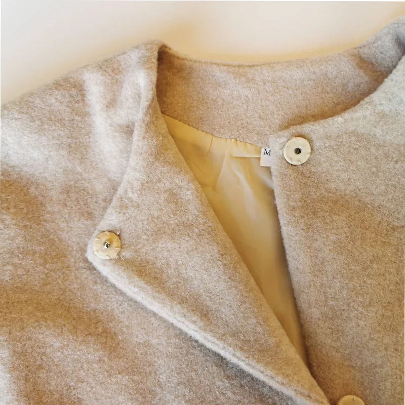 

Overcoat Women's Shaggy Coat Single-breasted Oversize Coats Korean Fashion Casual Warm Jacket Office Ladies Long Coat For Female