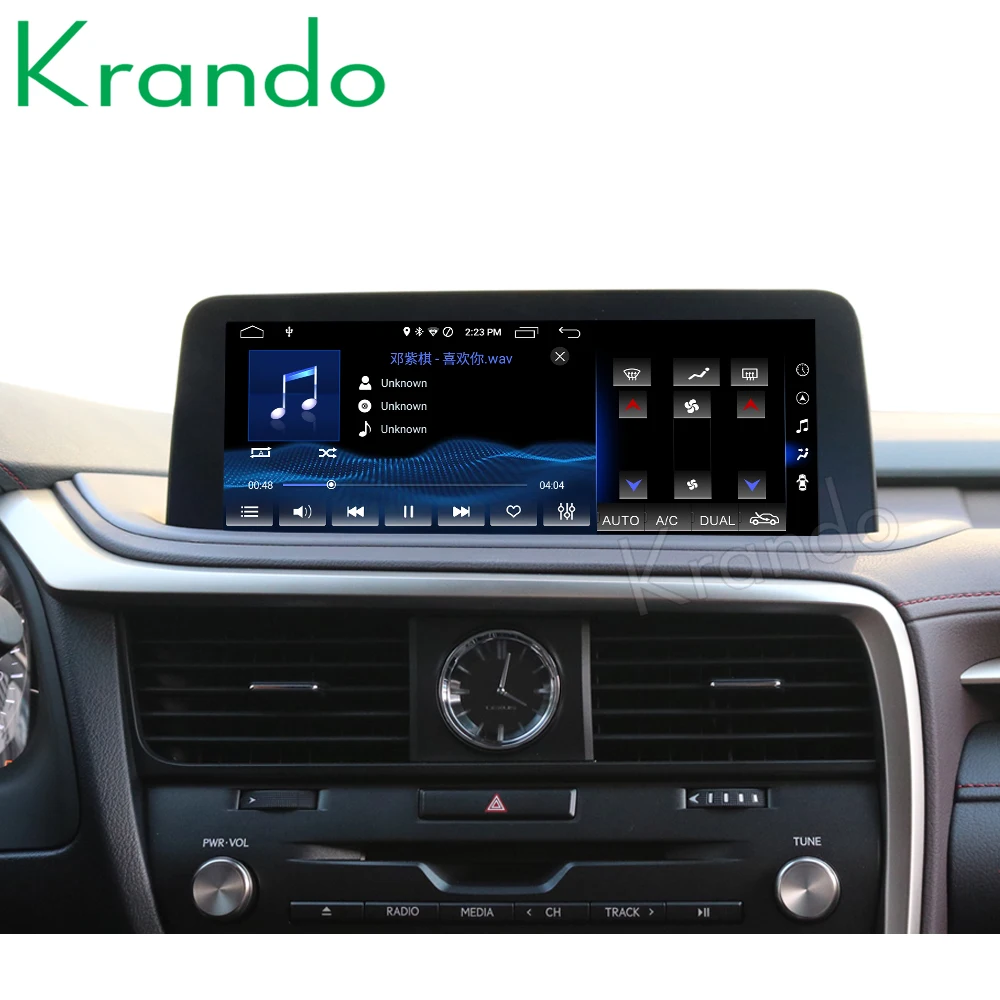 krando 12.3 inch Android 8.1 8 Core 4+64G Car radio audio GPS Multimedia Player for Lexus RX 200T 450H 2015 2016 2017 2018 | Автомобили и