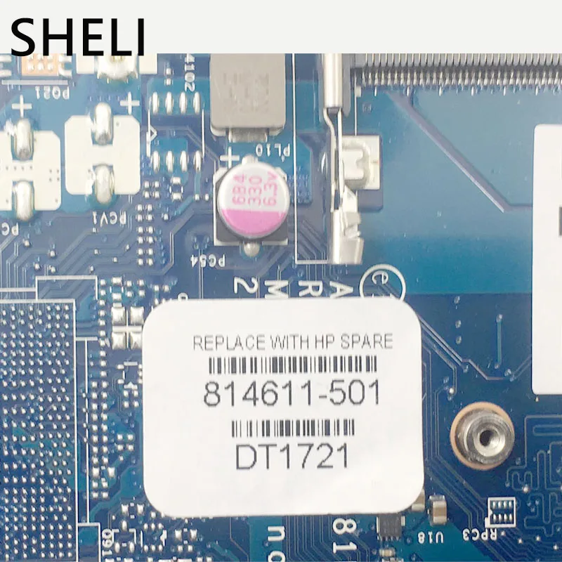 SHELI для HP 814611 001 501 15 AF 255 G4 серия материнская плата ноутбука A6 6310 CPU LA C781P|Материнские