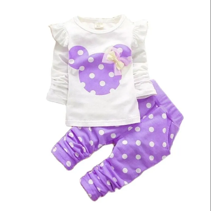 Комплекты одежды для девочек комплект детской с Микки Маусом хлопковые топы