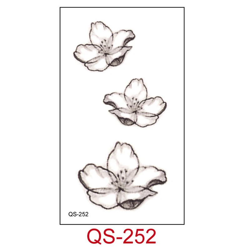 

Waterproof Temporary Tattoo Stickers Flower Lavender Fake Tatto Flash Tatoo Tatouage Body Art Hand Foot for Girl Women Men