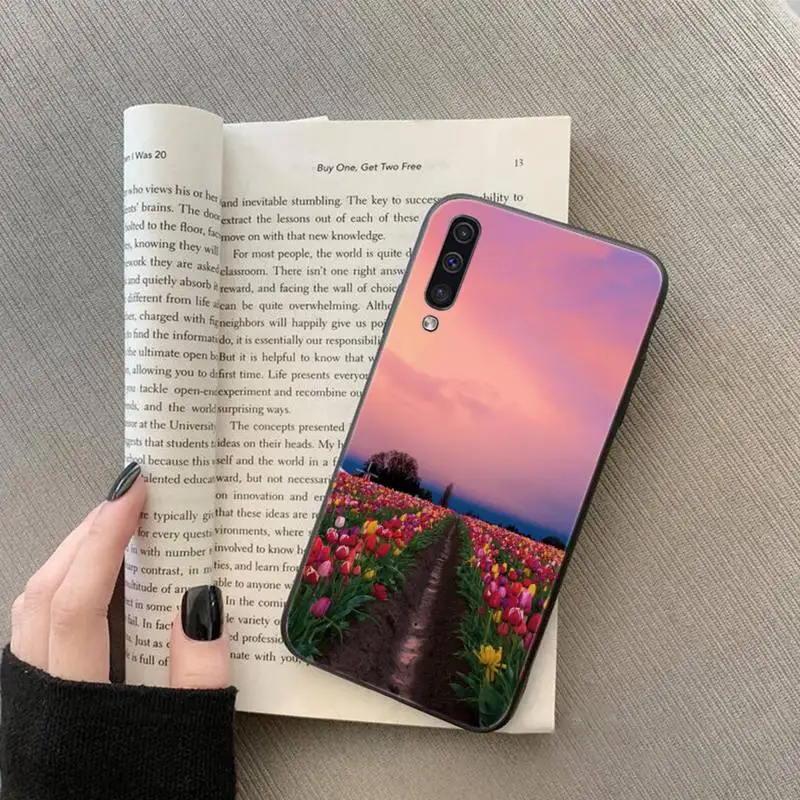 

Tulips flower Spring field Phone Case For Samsung galaxy S 7 8 9 10 20 edge A 6 10 20 30 50 51 70 note 10 plus