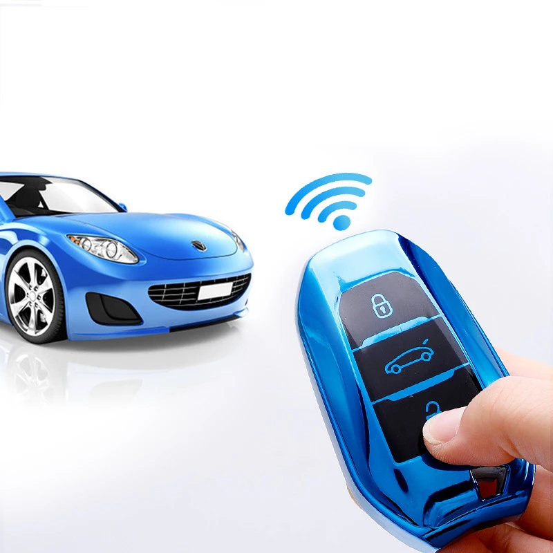 

Fashion Soft TPU Car Key Case Cover For Peugeot 308 408 508 2008 3008 4008 5008 Citroen C4 C4L C6 C3-XR Smart Shell Accessories