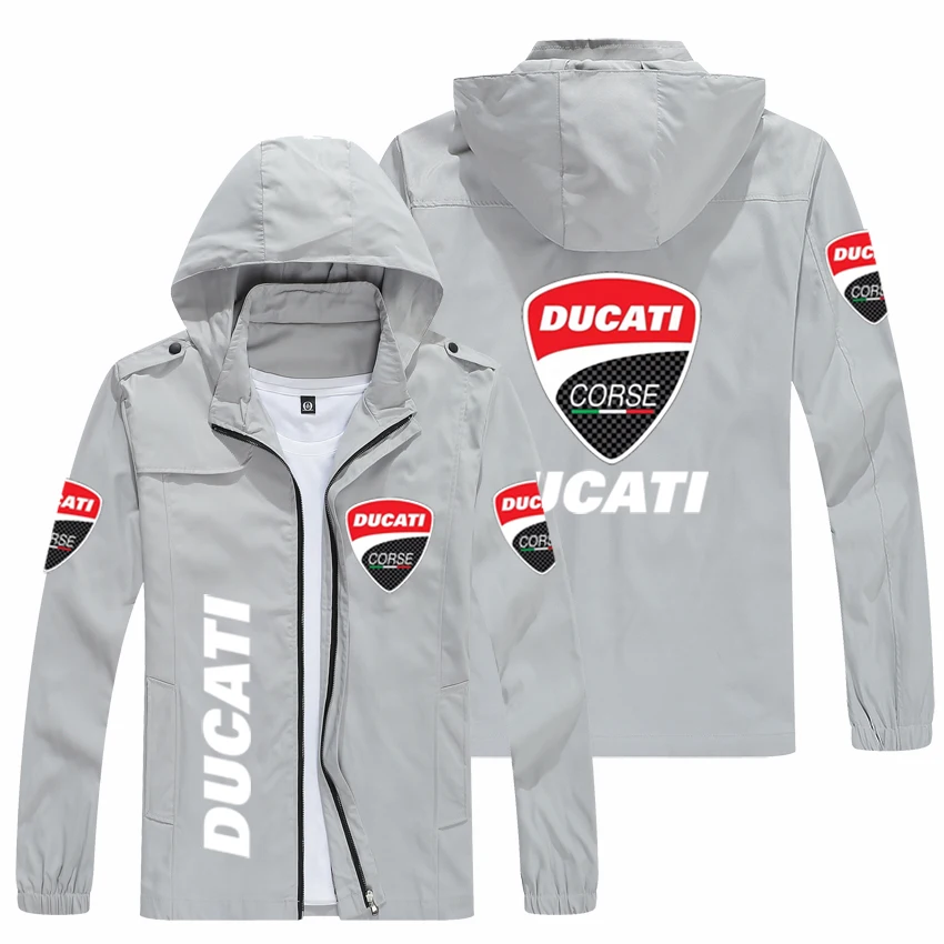 

2021 men's jacket logo printing casual hooded jacket men's windbreaker motorcycle jacket, all kinds of jackets