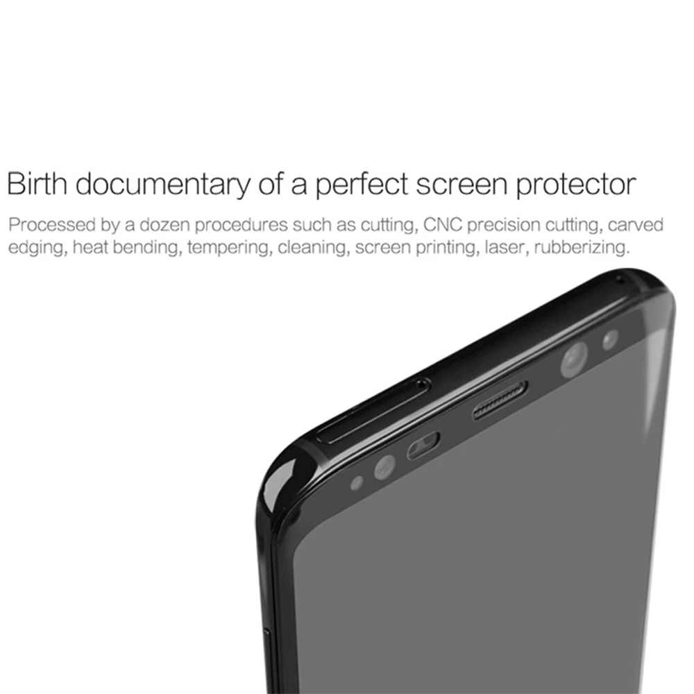 

For Samsung Galaxy S8 NILLKIN Curved Full Covered 3D CP+Max Tempered Glass Screen Protector