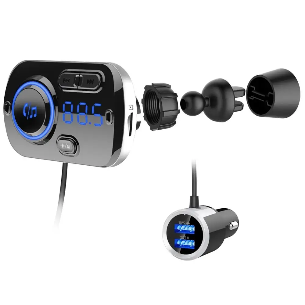 FM-трансмиттер автомобильный с поддержкой Bluetooth 2 USB-порта | Автомобили и мотоциклы