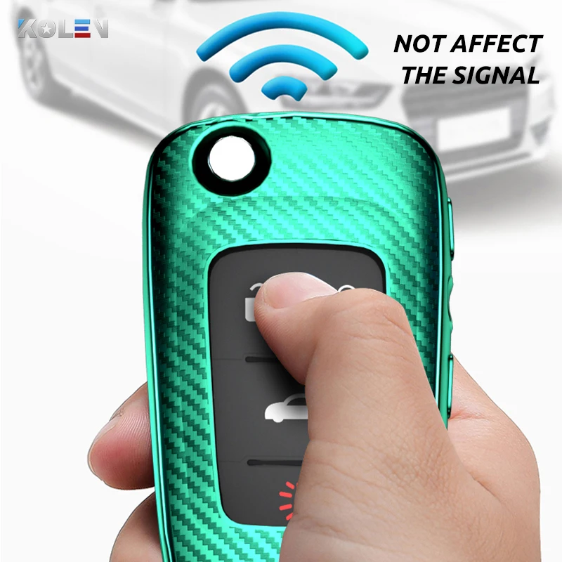 

Soft TPU Carbon Fiber Car Remote Key Case Cover Holder Fob For Buick For Cruze Aveo Trax For Opel Vauxhall Insignia Mokka Encore