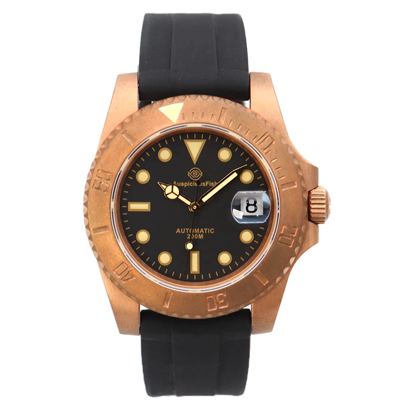 Удобные мужские часы новый набор из бронзовых водонепроницаемых часов для