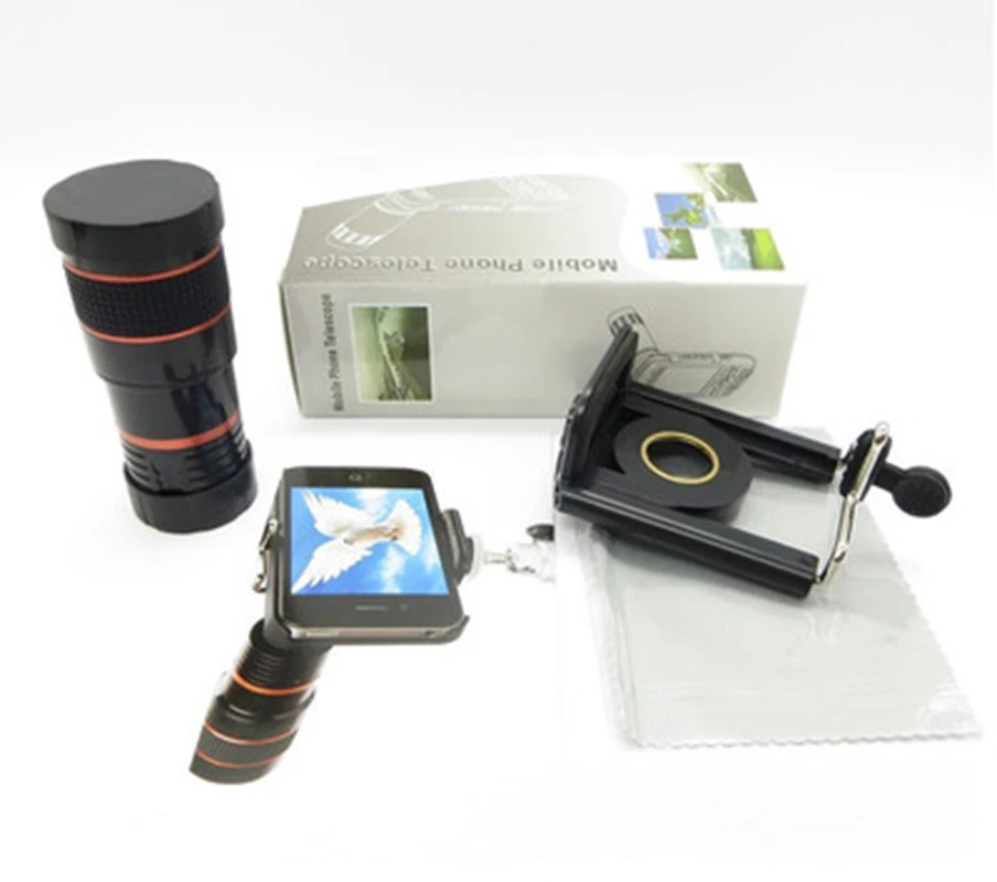 Универсальный мобильный телескоп камера клип 8x зум оптический объектив с