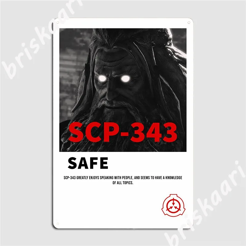 

Металлический знак Scp 343, Настенная роспись, классический Настенный декор, оловянный знак, плакат