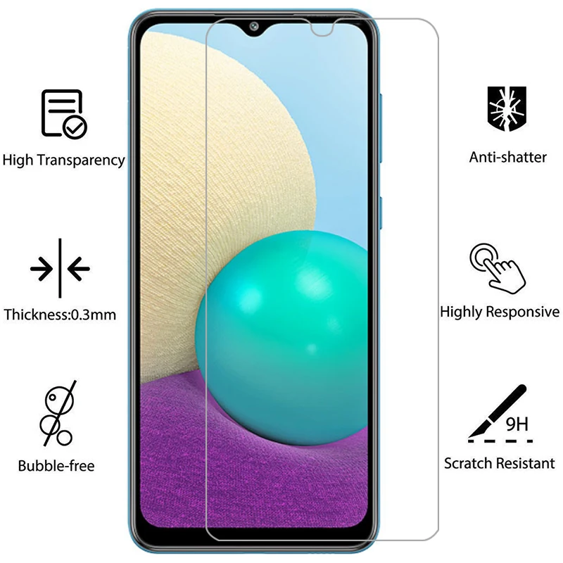 

Защитное закаленное стекло для samsung a02, Защита экрана для galaxy a 02 02a 6,5, пленка для samsung galaxi samsunga02
