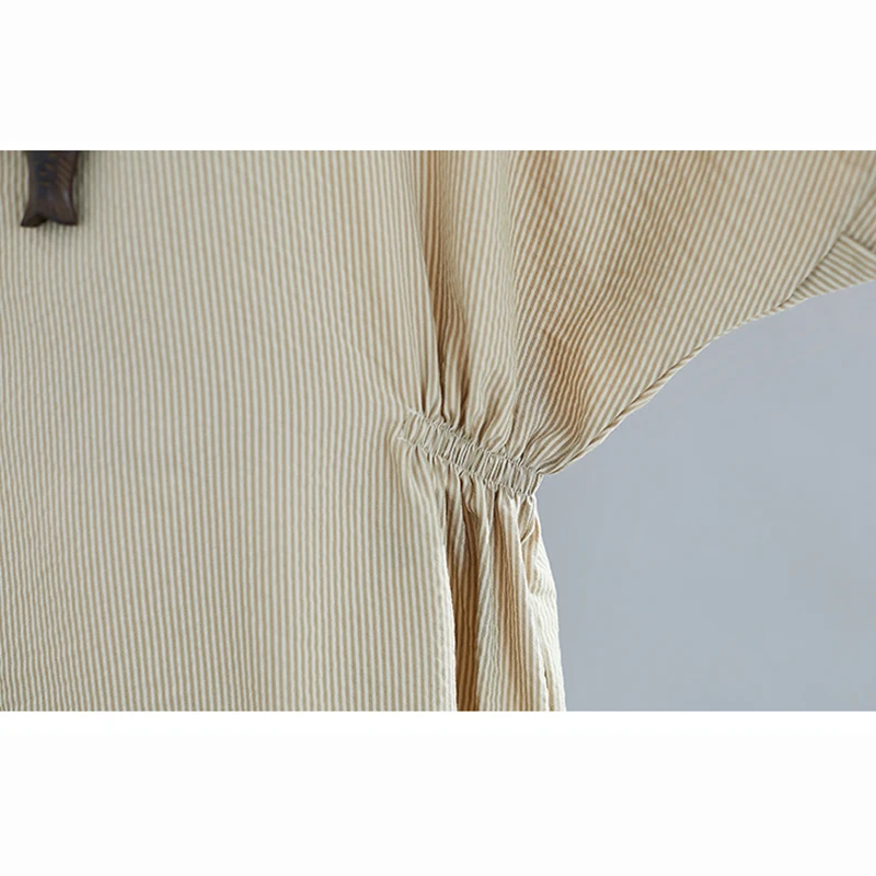 

Oladivi Plus Size Women Clothing Batwing Sleeves Striped Cotton Linen Top Tees ShirtsLadies Summer Casual Blouses Female Blusas