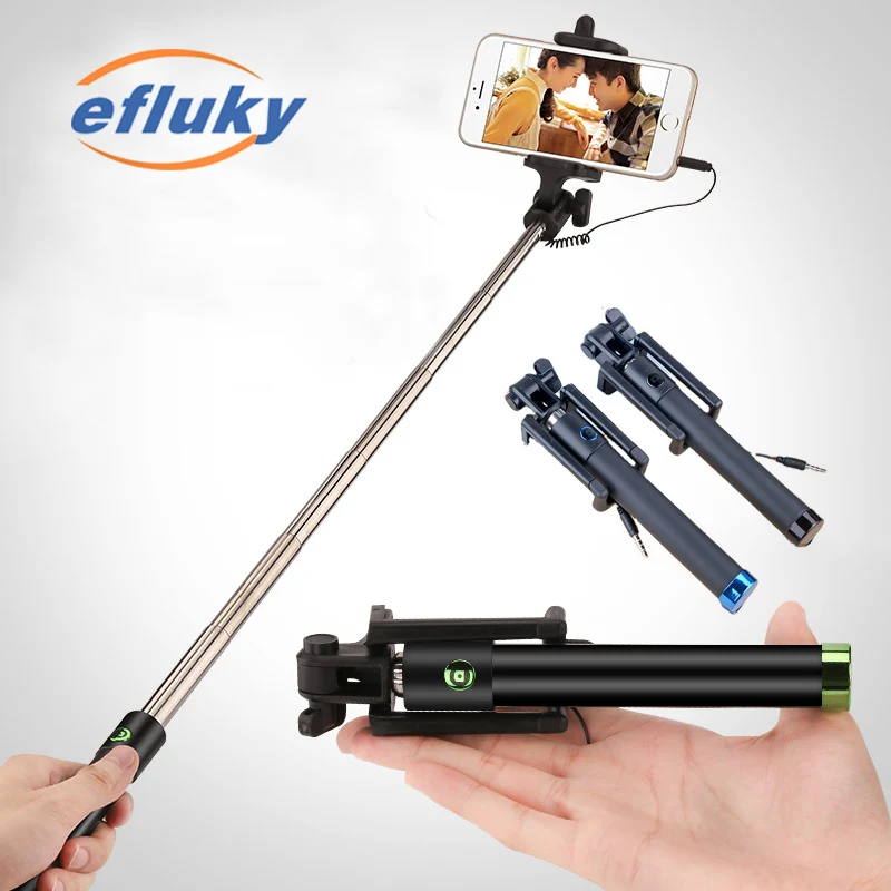 Проводной мини монопод для селфи автопортрета смартфон на Android портативный