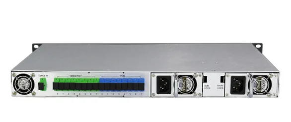Усилитель оптического волокна CATV EDFA 1310/1490/1550 WDM 1550 нм 1U/ 80 Вт 8 портов * 17dbm sc/apc sc/upc