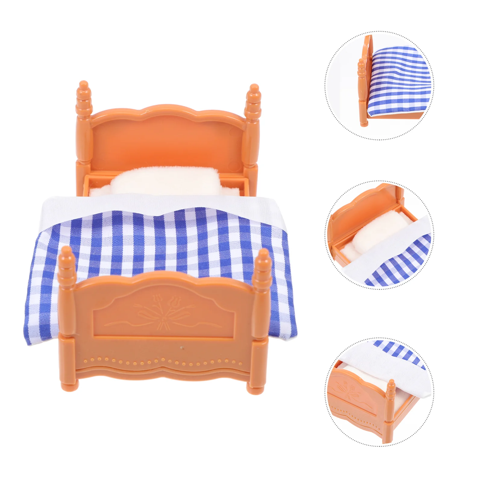 

1 Set Lovely Mini House Decor Mini House Bed Ornament Mini House Decorations
