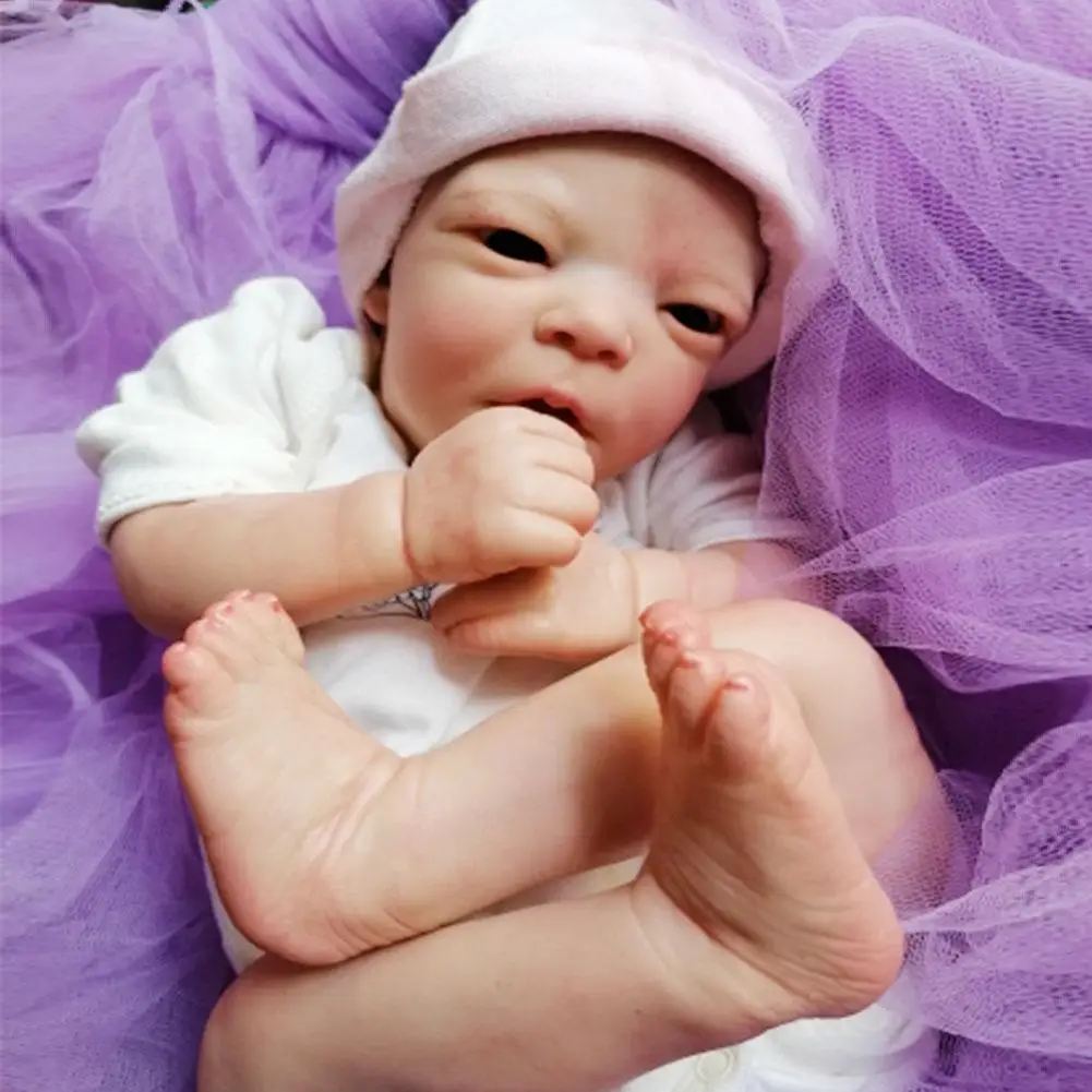 

17inch Reborn Dolls Kit Awake Lifelike Soft Silicone Newborn Fresh Color