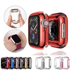 Чехол для часов, чехол для Apple Watch 42 мм 38 мм 40 мм 44 мм, тонкий ТПУ чехол, Защита экрана для iWatch Series 6 SE 5 4 3 2 1