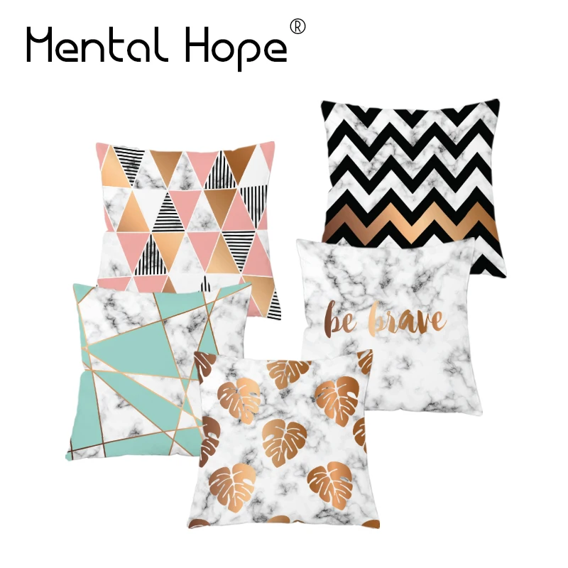 Наволочка в клетку плюшевая с принтом мягкая декоративная квадратная подушка