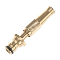 brass spray gun adjustablehose nozzle high pressure straight copper gun for car wash watering flower garden hose wand