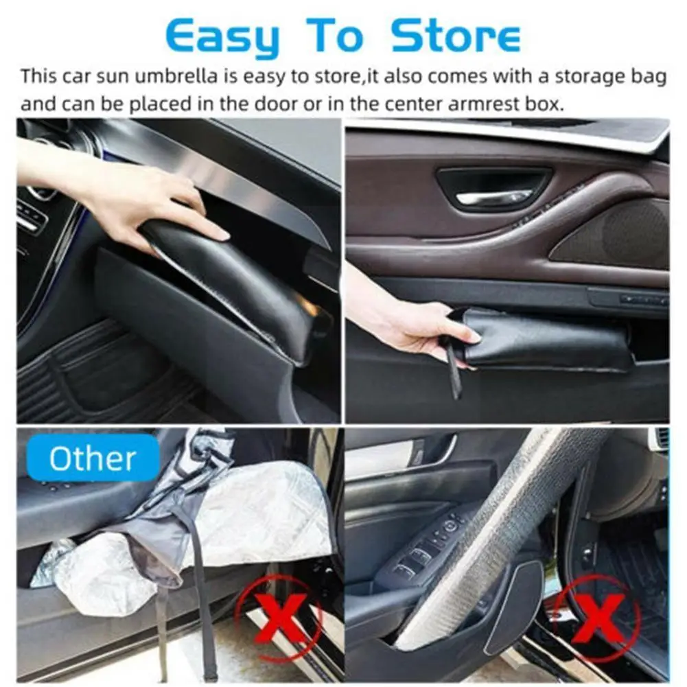 

Foldable Car Windshield Sun Shade Umbrella Car UV Cover Sunshade Interior Coche Parasol Heat Insulation Window Front Protec T8E8