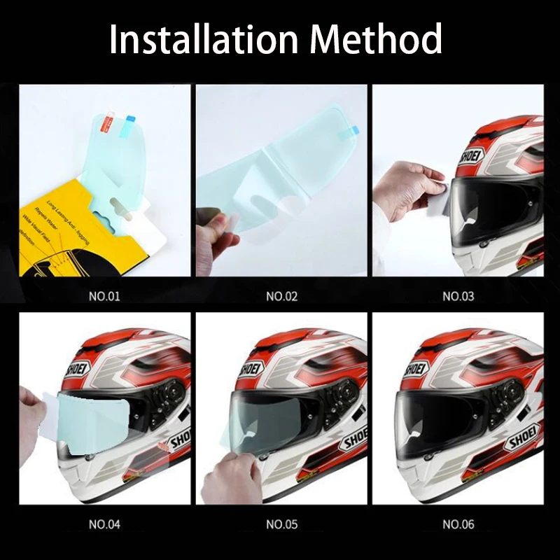 

Anti-fog Rainproof Film Motorcyle Helmet Cafe Racer Accessories Full Face Helmets Motorbike Casco De Moto Cascos Para Moto