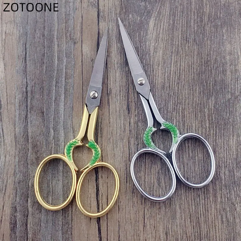 Домашние винтажные ножницы ZOTOONE для рукоделия по ткани портные из нержавеющей