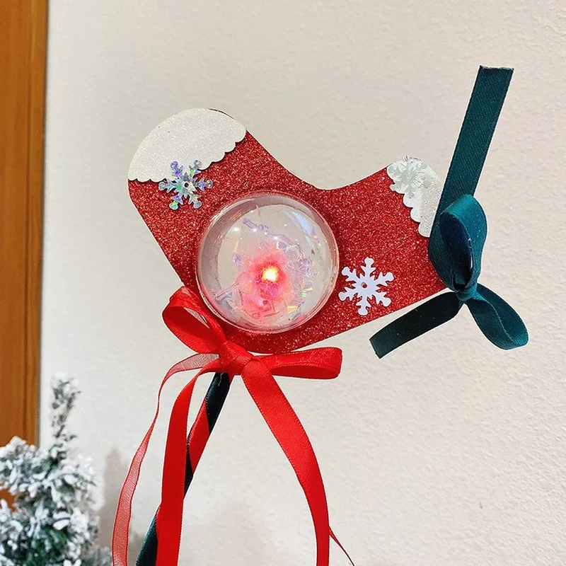 Рождественская Подарочная коробка Милая Детская повязка на голову с оленьими