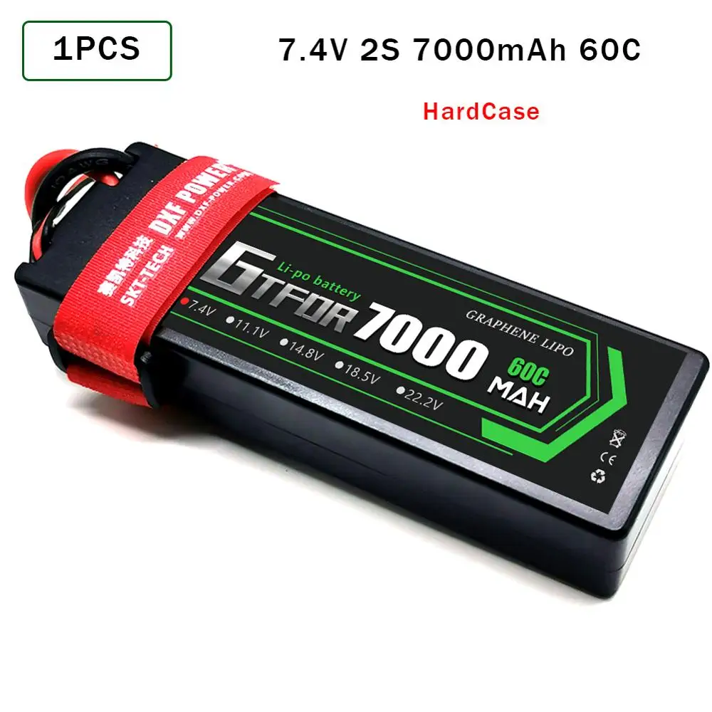 GTFDR RC LiPo Battery 7000 мАч 2S 60C 7 4 V Dean/T XT60 XT90 для радиоуправляемого автомобиля грузовика
