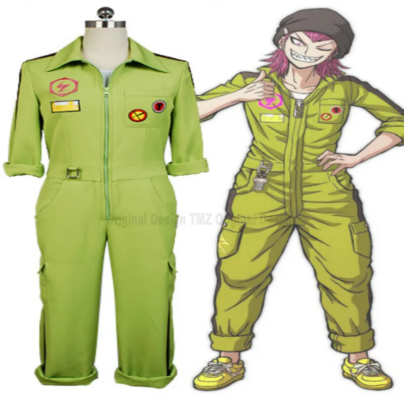 

Super DanganRonpa Kazuichi Souda Cosplay Costume Full Set Outfit Men Women Jumpsuit Custom