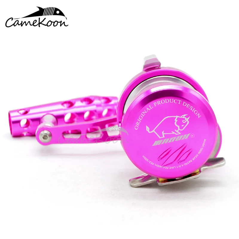 CAMEKOON CNC металлическая медленная отжимная катушка накладная катушка обычные лодки для соленой воды катушка 9+ 1 BBs 30Kgs Drag power