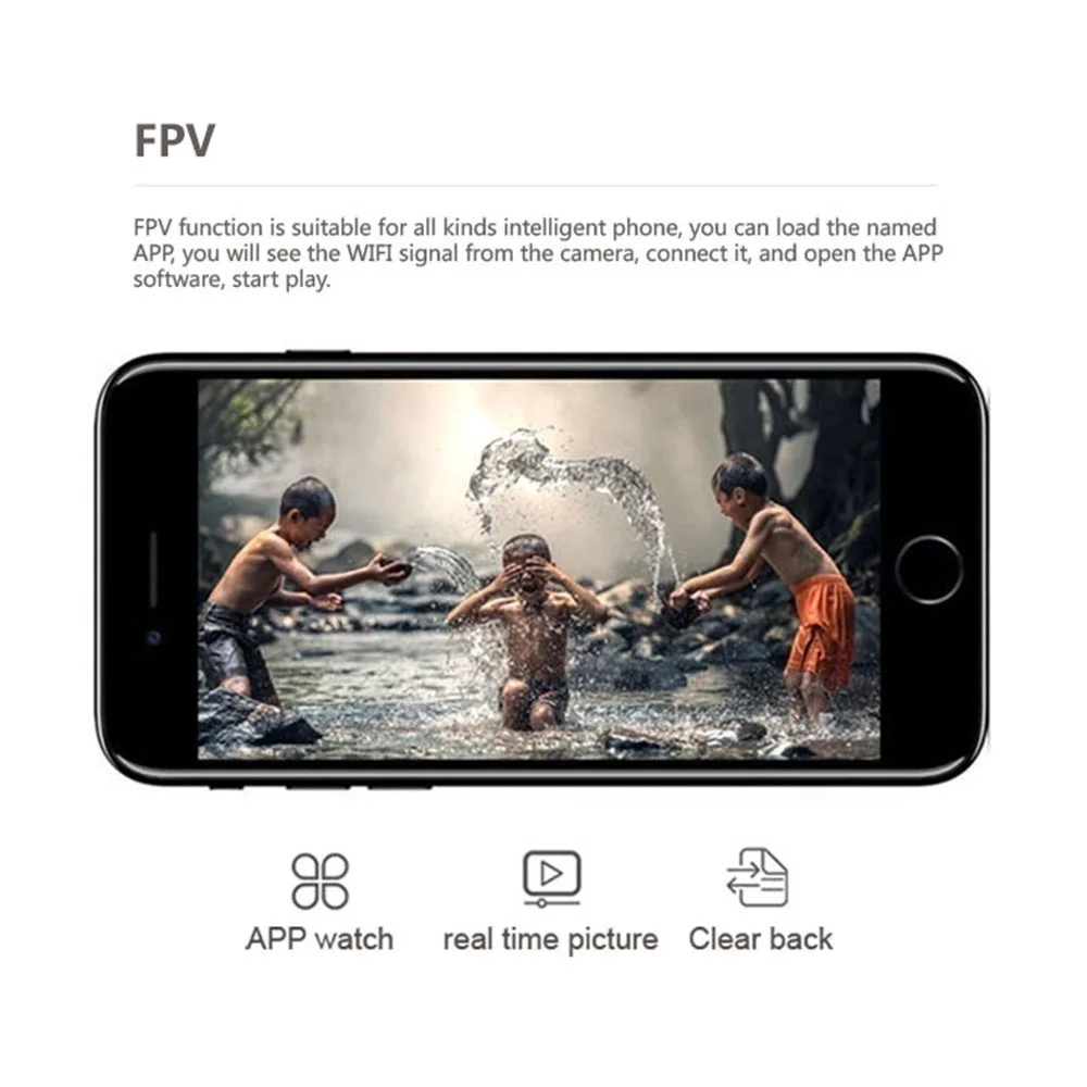 Радиоуправляемый квадрокоптер 1080P 720P Wi Fi FPV в режиме реального времени Карманный