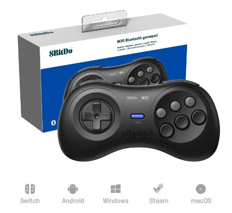 8bitdo M30 Bluetooth геймпад для Sega бытие Мега Драйв стиль Nintendo Switch macOS Android пара смартфонов