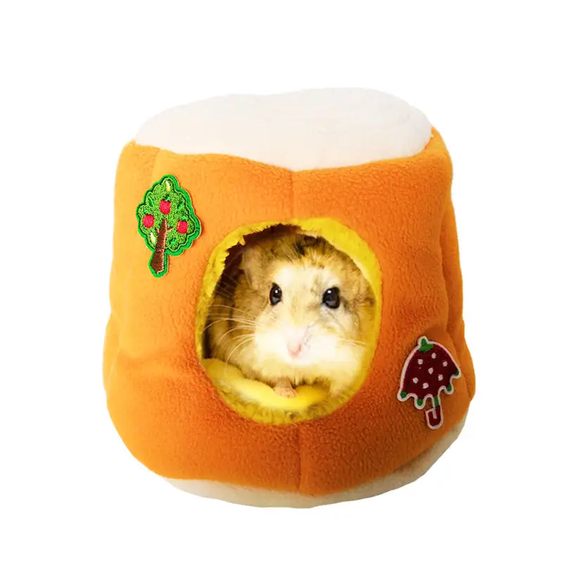 Теплый зимний флисовый хомяк с кроватью для кормления ежик крыса Сирия уютная