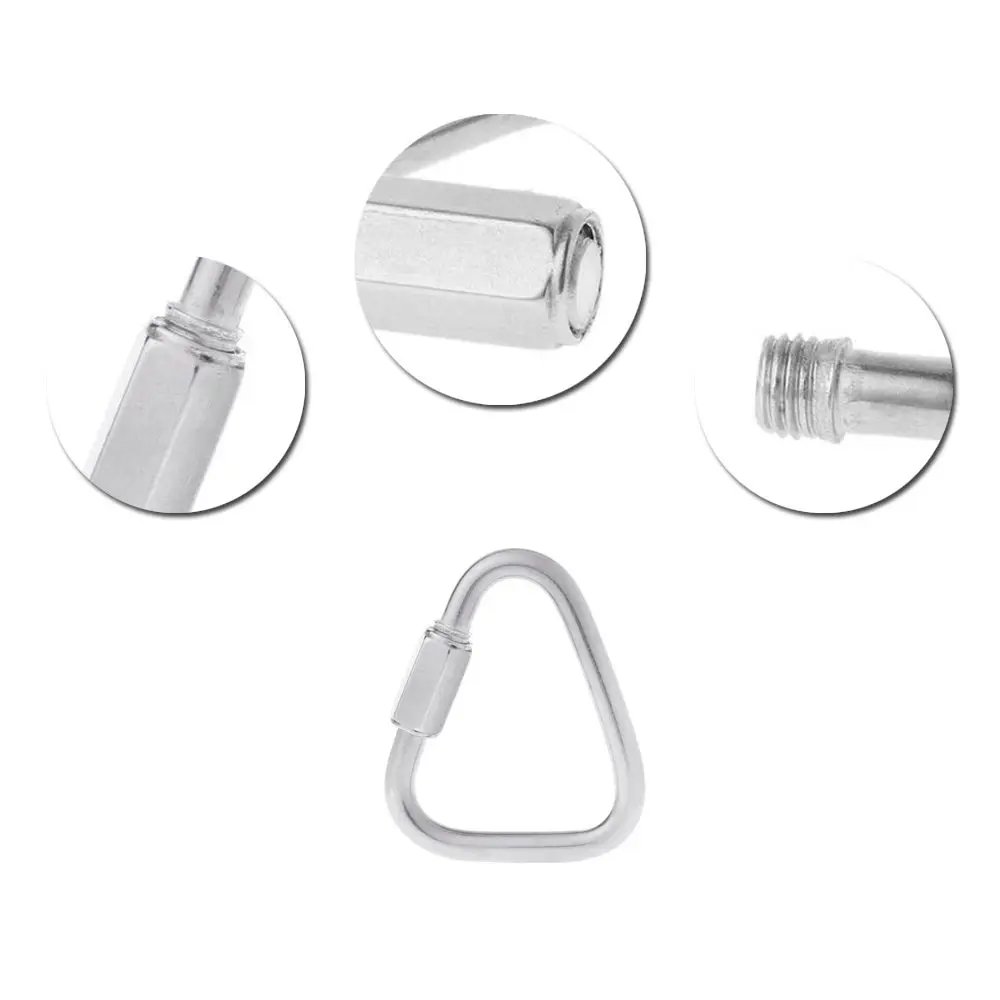 2 шт. треугольный карабин из нержавеющей стали для альпинизма | Спорт и