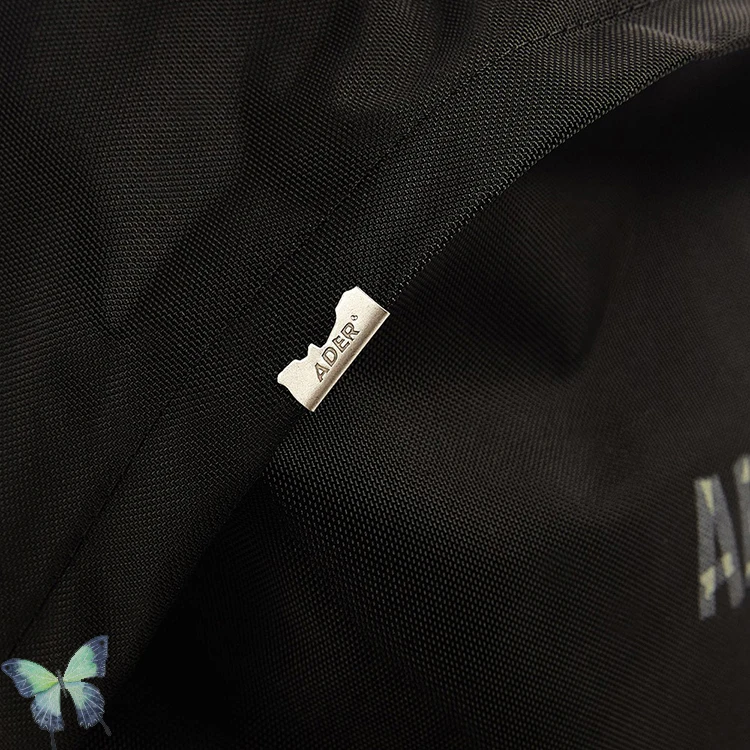 

2021ss ADER ERROR Backpacks Men Women 1:1 High Quality Sticker Logo drawstring Bag Metal Zipper Inside Adererror Mark Bags