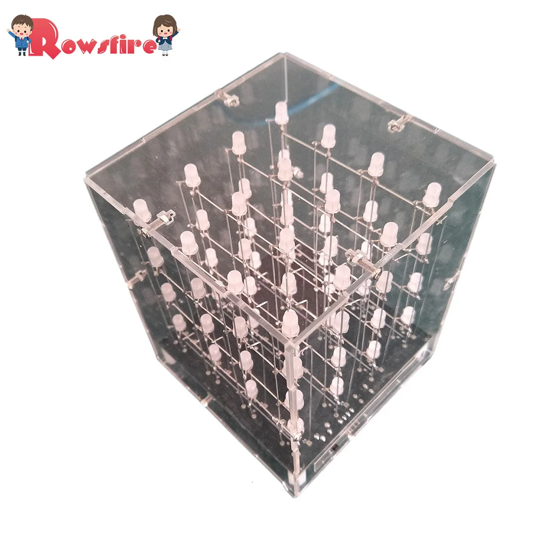 4X4X4 3D многоцветный светодиодный светильник Cube Kit инфракрасный светодиодный светильник с дистанционным управлением