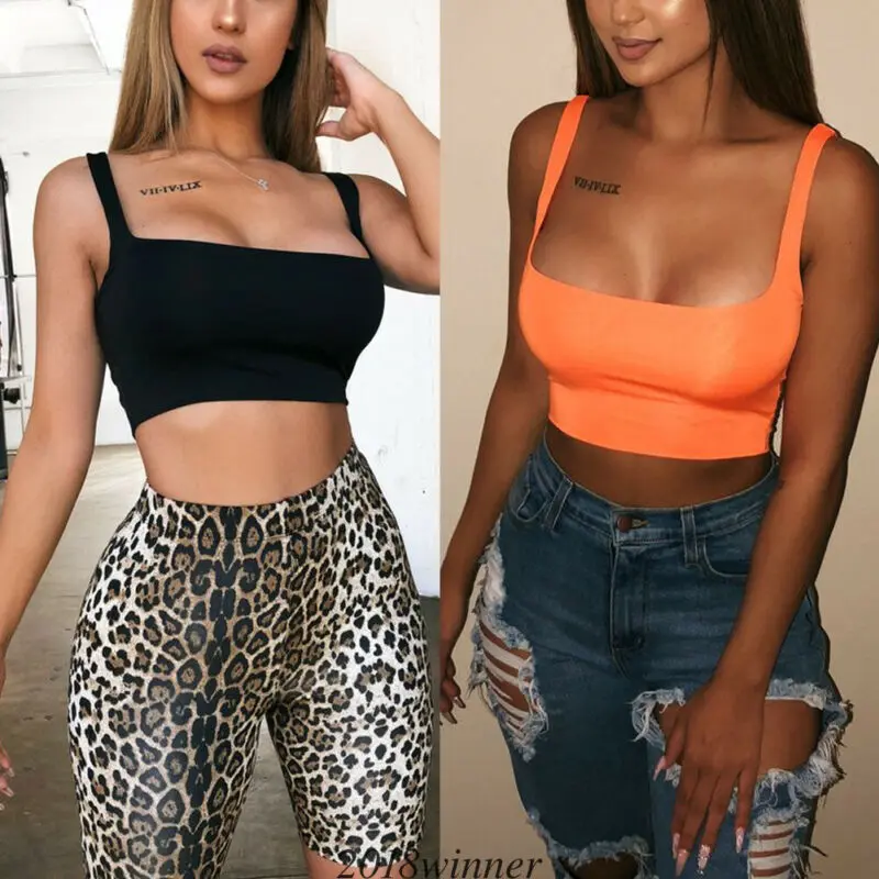 Сексуальный женский летний жилет короткий топ рубашка без рукавов блузка