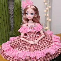 new 60cm 22 articulated bjd doll fashion white skin 3d blue eyes 13 princess diy dress up toys gifts girls christmas day gifts