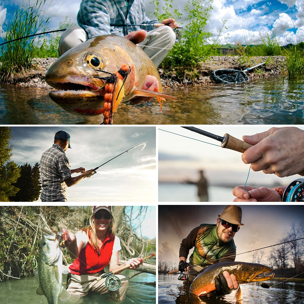 

PROBEROS Japan Carbon Fiber Fly Fishing Rod 8FT&9FT 2.43M&2.74M 4 Section 3/4 5/6 Soft Cork Handle Fly Rod Fishing Tackle