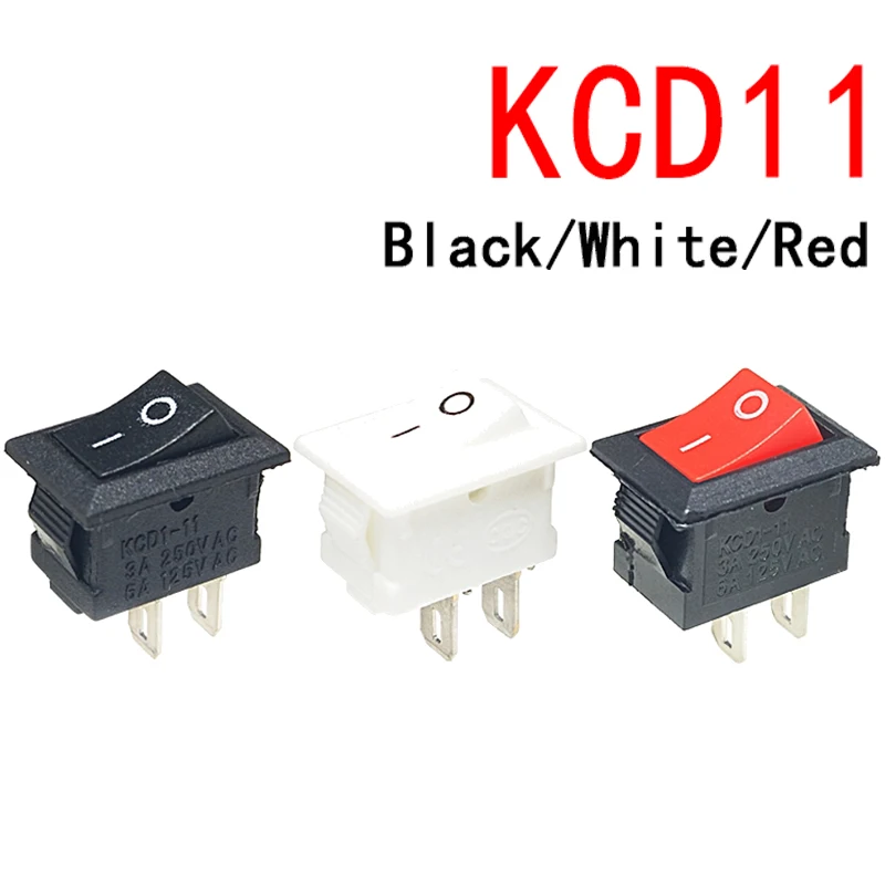 10 шт./лот 10*15 мм SPST 2PIN ON/OFF G130 кулисный переключатель для лодки KCD11 3A/250V Приборная