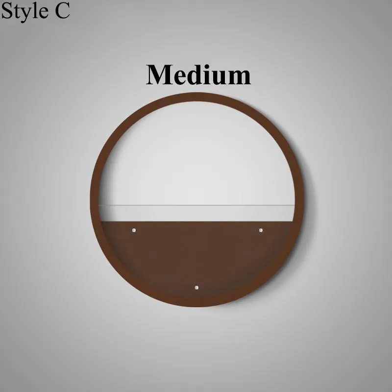 C (Medium Style) Простая круглая цветная настенная ваза, железная суккулентная растительная стеклянная горшок для комнатных цветов, креативный домашний декор, офисное настенное украшение бонсай - Цвет: C (Medium Style)