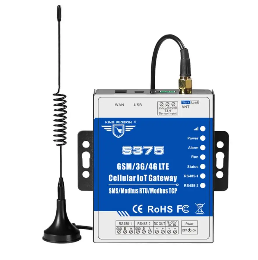 2G 3G 4G Беспроводной двойной сим карта IoT шлюз GSM Modbus RTU Master И Slave для UPS ПЛК с частотно