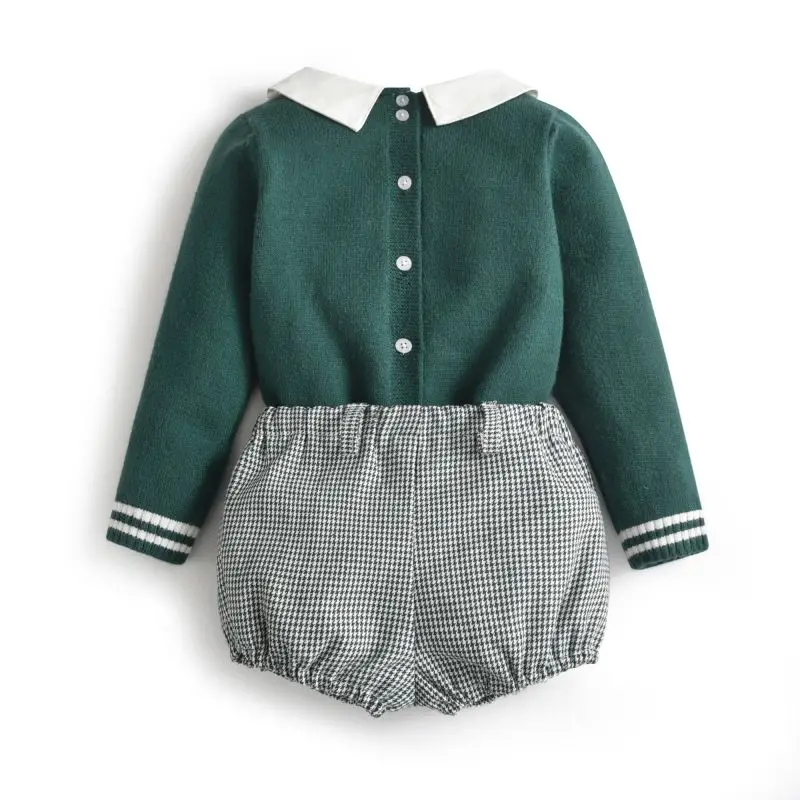 Baby Boy Set Knitwear Clothing 2022 New Boy Brand Outfit Toddler Girl Knit Sweater Shorts Suit Kids Winter Clothes for Children