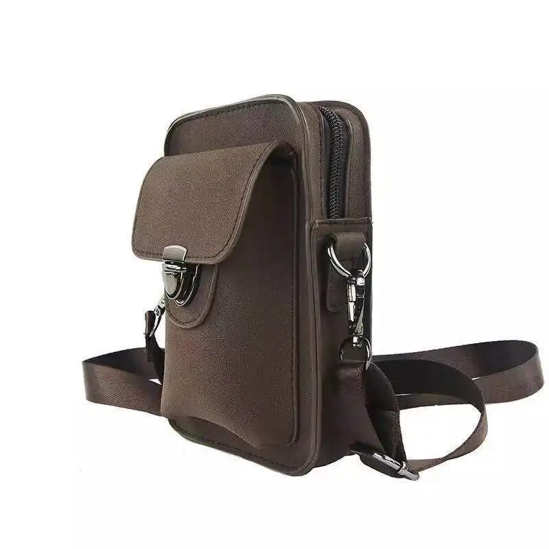 Универсальная мужская сумка-мессенджер с карманом для телефона сумка через