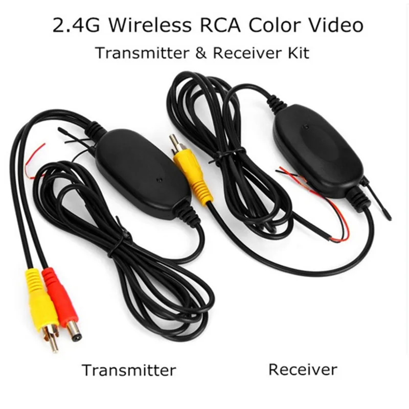 

2.4G Wireless Transmitter & Receiver for Car Reverse Rear View Backup Camera and Monitor Parking Assistance Vehicle CAM Hot sale