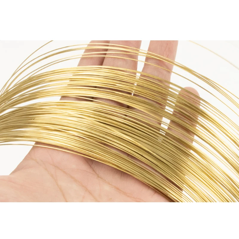 1 Meter Soft H62 Brass Wire Diameter 0.3/0.4/0.5/0.6/0.8/1/1.2/1.5/1.8/2/2.5/3/4/5mm Electrical Cable Metal Mesh DIY Material |